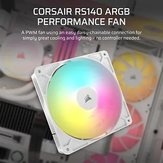 Corsair Wentylator RS140 ARGB 140mm biały