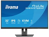 IIYAMA Monitor 32 cale XUB3297QSNP-B1 IPS,QHD,USB-C DOCK (95W), USB HUB 4x, KVM,  RJ45, GW 5 LAT