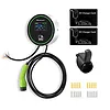 Qoltec Stacja ładowania EV 2w1 Typ2 | 22kW | Wi-Fi | LCD | 3fazy |      Wallbox | Smart life app | RFID | 5m