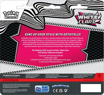 Pokemon TCG Karty Scarlet & Violet White Flare Tech Sticker Gothitel