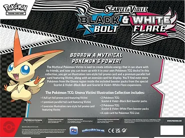 Pokemon TCG Karty Scarlet & Violet White Flare Unova Victini Illustration