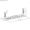 Maclean Organizer podbiurkowy na kable MC-103 B