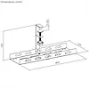 Maclean Organizer podbiurkowy MC-105 B, na kable