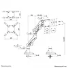 Neomounts Uchwyt do monitora DS70-256BL1 Gaming 24-57 2-30KG