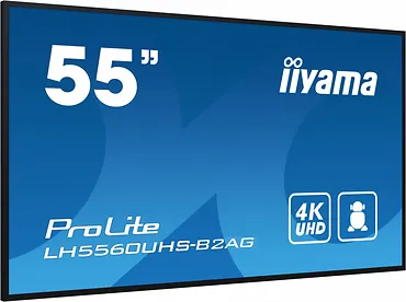 IIYAMA Monitor wielkoformatowy 55 cali LH5560UHS-B1AG matowy 24h/7 500(cd/m2) VA 3840 x 2160 UHD(4K) Android.11 Wifi CMS(iiSignage2), Uchwyt ścienny
