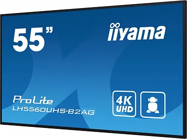 IIYAMA Monitor wielkoformatowy 55 cali LH5560UHS-B1AG matowy 24h/7 500(cd/m2) VA 3840 x 2160 UHD(4K) Android.11 Wifi CMS(iiSignage2), Uchwyt ścienny