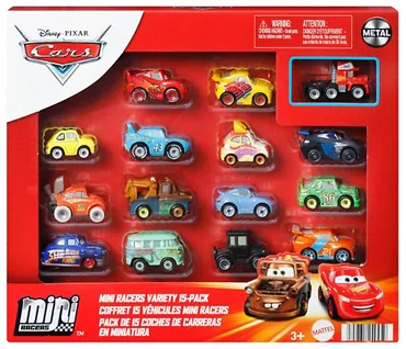 Mattel Cars Mikroauta 15-pak małych samochod&oacute;w