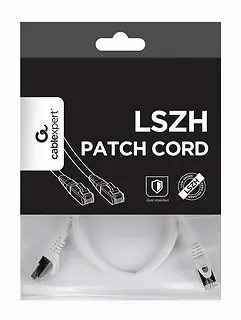 Gembird Patch cord Kat.6A S/FTP LSZH 0.5m biały