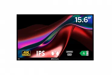 Verbatim Przenośny Monitor dotykowy ULTRA HD PMT-15-4K