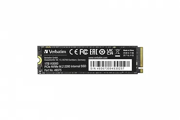 Verbatim Dysk Vi3000 PCIe NVMe M.2 SSD 1TB 3100/2200MB/s