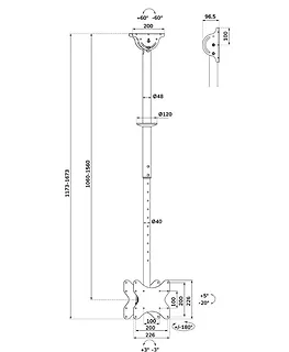 Neomounts Uchwyt do TV/LCD CL35-340BL22 23-42 cale 45kg