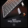 AXAGON Klawiatura HMC-KB-CRL USB-C 5Gbps z wieloportowy hub 9in1, SD/microSD, 3x USB-A, HDMI 4K/60Hz, PD 100W, Audio, Cyrillic layout, 60cm USB-C kabel