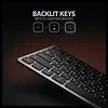 AXAGON Klawiatura HMC-KB-CRL USB-C 5Gbps z wieloportowy hub 9in1, SD/microSD, 3x USB-A, HDMI 4K/60Hz, PD 100W, Audio, Cyrillic layout, 60cm USB-C kabel