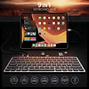 AXAGON Klawiatura HMC-KB-NRD USB-C 5Gbps z wieloportowy hub 9in1, SD/microSD, 3x USB-A, HDMI 4K/60Hz, PD 100W, Audio, Nordic layout, 60cm USB-C kabel