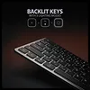 AXAGON Klawiatura HMC-KB-NRD USB-C 5Gbps z wieloportowy hub 9in1, SD/microSD, 3x USB-A, HDMI 4K/60Hz, PD 100W, Audio, Nordic layout, 60cm USB-C kabel