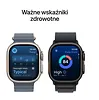 Apple Watch Ultra 3 GPS + Cellular, koperta 49 mm z tytanu w kolorze naturalnym, opaska Trail w kolorze niebieskim/jaskrawoniebieskim - rozmiar S/M