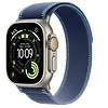 Apple Watch Ultra 3 GPS + Cellular, koperta 49 mm z tytanu w kolorze naturalnym, opaska Trail w kolorze niebieskim/jaskrawoniebieskim - rozmiar M/L