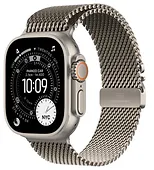Apple Watch Ultra 3 GPS + Cellular, koperta 49 mm z tytanu w kolorze naturalnym, bransoleta mediolańska z tytanu w kolorze naturalnym - rozmiar S