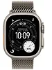 Apple Watch Ultra 3 GPS + Cellular, koperta 49 mm z tytanu w kolorze naturalnym, bransoleta mediolańska z tytanu w kolorze naturalnym - rozmiar S