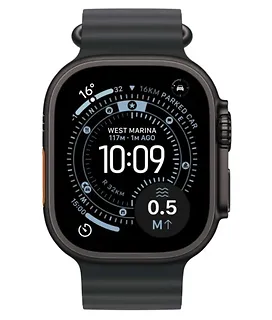 Apple Watch Ultra 3 GPS + Cellular, koperta 49 mm z tytanu w kolorze czarnym, pasek Ocean w kolorze czarnym