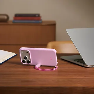 Apple Etui z podpórką Beats Kickstand zgodne z MagSafe i panelem Sterowanie aparatem do iPhonea 17 Pro - opalowy różowy
