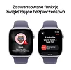 Apple Watch Series 11 GPS koperta 46 mm z aluminium w kolorze srebrnym, pasek sportowy w kolorze mlecznego fioletu - rozmiar M/L