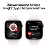 Apple Watch Series 11 GPS+Cellular, koperta 42 mm z aluminium w kolorze różowego złota, pasek sportowy w kolorze łagodnego różu - rozmiar S/M