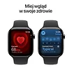 Apple Watch Series 11 GPS + Cellular, koperta 42 mm z tytanu w kolorze łupku, pasek sportowy w kolorze czarnym - rozmiar M/L