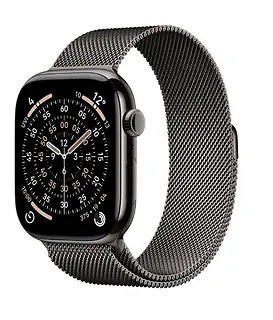 Apple Watch Series 11 GPS + Cellular koperta 42 mm z tytanu w kolorze łupku, bransoleta mediolańska w kolorze łupku
