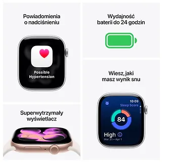 Apple Watch Series 11 GPS + Cellular, koperta 42 mm z tytanu w kolorze złotym, bransoleta mediolańska w kolorze złotym