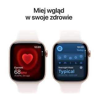 Apple Watch Series 11 GPS+Cellular, koperta 42 mm z aluminium w kolorze różowego złota, pasek sportowy w kolorze łagodnego różu - rozmiar M/L