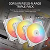 Corsair Wentylator RS120-R ARGB 120mm 3-pak biały