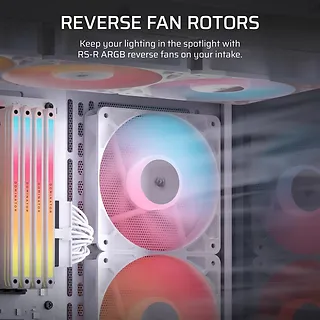 Corsair Wentylator RS120-R ARGB 120mm 3-pak biały