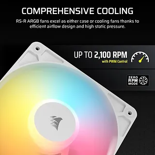 Corsair Wentylator RS120-R ARGB 120mm 3-pak biały