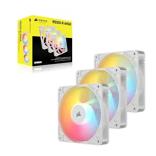 Corsair Wentylator RS120-R ARGB 120mm 3-pak biały