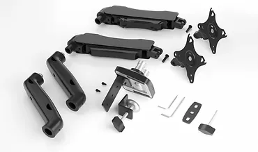 IcyBox Uchwyt na dwa monitory  IB-MS204-T Uchwyt na dwa monitory do 32 cali, 2-9 kg