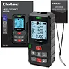 Qoltec Cyfrowy dalmierz laserowy z poziomicą | podświetlany LCD | 120m