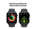 Apple Watch SE 3 GPS koperta 44 mm z aluminium w kolorze księżycowej poświaty, pasek sportowy w kolorze księżycowej poświaty - rozmiar S/M