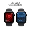 Apple Watch Series 11 GPS + Cellular, koperta 46 mm z tytanu w kolorze naturalnym, pasek sportowy w kolorze górskiej szarości - rozmiar S/M