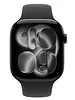 Apple Watch Series 11 GPS + Cellular, koperta 46 mm z tytanu w kolorze naturalnym, pasek sportowy w kolorze górskiej szarości - rozmiar M/L