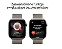 Apple Watch Series 11 GPS + Cellular koperta 46 mm z tytanu w kolorze naturalnym, bransoleta mediolańska w kolorze naturalnym - rozmiar M/L
