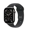 Apple Watch Series 11 GPS + Cellular, koperta 46 mm z tytanu w kolorze łupku, pasek sportowy w kolorze czarnym - rozmiar S/M