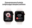 Apple Watch Series 11 GPS + Cellular koperta 46 mm z tytanu w kolorze złotym, pasek sportowy w kolorze łagodnego różu - rozmiar M/L