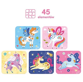 CzuCzu Puzzle Baśniowe Jednorożce 3+
