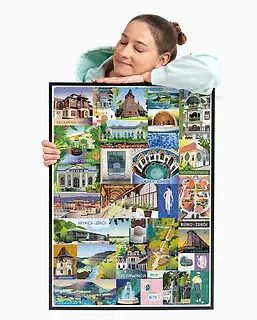 CzuCzu Puzzle Puzzlove Polskie uzdrowiska 500 elementów
