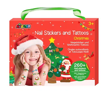 MG DYSTRYBUCJA Naklejki na paznokcie i tatuaże - Christmas