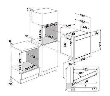 Whirlpool Piekarnik WOI4S8CM1SXA