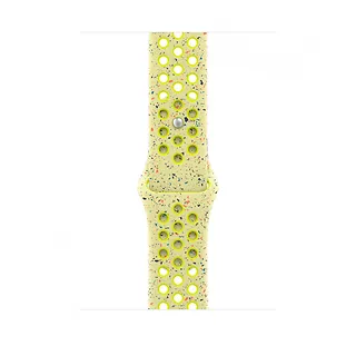 Apple Pasek sportowy Nike w kolorze promiennym zielonożółtym do koperty 46 mm - rozmiar M/L