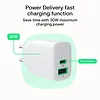 Green Cell Ładowarka sieciowa 30W 1xUSB-C 1xUSB-A biała