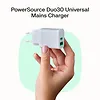Green Cell Ładowarka sieciowa 30W 1xUSB-C 1xUSB-A biała